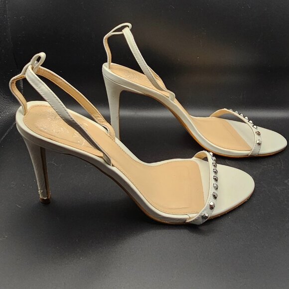 Vince Camuto Cream Studded High-Heel Sandals – Size 8.5 - Picture 4 of 7